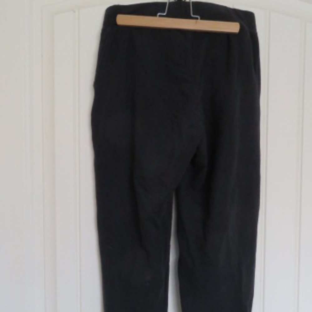Uni Qlo Jogger PANTS Black Cuff Ankles Small (K325)